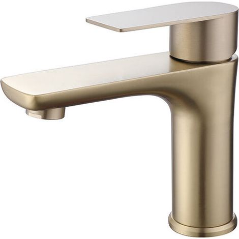 Hand basin faucet Gunmetal steel mixer tap with cold and hot water basin faucet(gold) (1/2)