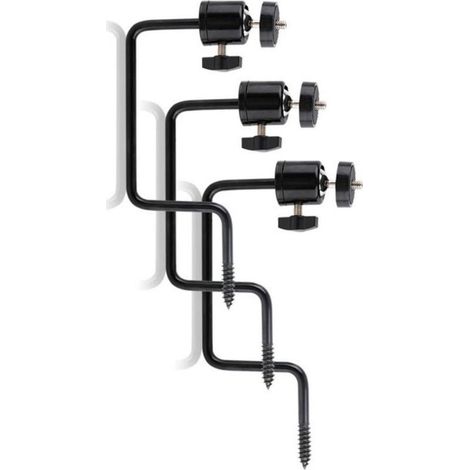 Support à vis multiposition en acier pour caméra 360 degrés - Systèmes de montage réglables pour surveillance extérieure - Support à vis pour caméra de faune sauvage (1/5)