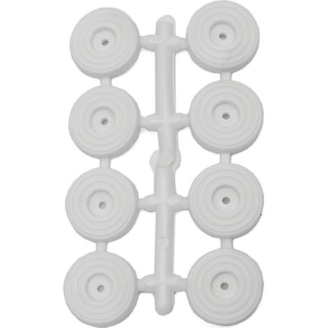 SOTTOSEDIE CON VITE Col. Bianco Ø mm. 25 8 pz. 12.00 confezioni (1/2)