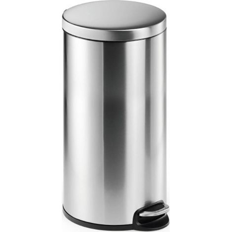 Durable 340323 Cestino per Carta Metallizzato Argento 30 Litri (1/4)