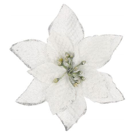 Stella di Natale argento con glitter. (1/5)