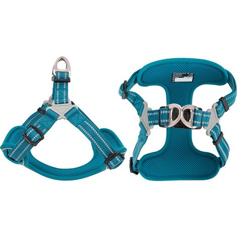 Harnais pour chien réglable en maille douce, gilet anti-traction facile à enfiler, sécurité réfléchissant pour petit et moyen chien, extérieur – Taille S–DELKEVIC