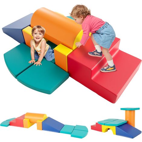 Lote de 10 juguetes de escalada de espuma 30 x 60 cm accesible y ligero estilo moderno de cuero sintético verde 200018972