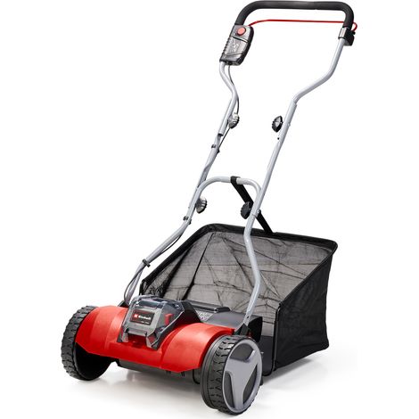 Einhell Tondeuse à gazon manuelle sans fil GE-HM 18/38 Li - Solo PXC (18V, axe de coupe sur roulement à billes avec 5 lames) Livré sans Batterie ni Chargeur (1/5)