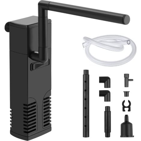 Filtre interne pour aquarium, 22 W 1000 L/h, pompe de filtration pour aquariums de 250 litres, idéale pour les petits aquariums d'eau froide ou tropicaux. (1/3)