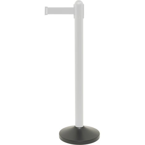 Socle pour poteau à corde rétractable noire - 31x31cm (pied non inclus) - Securit