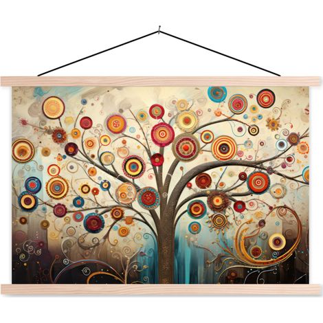 AFFICHE AVEC CADRE MAGNÉTIQUE Arbre - Arbre de vie - Couleur 90x60 (1/3)