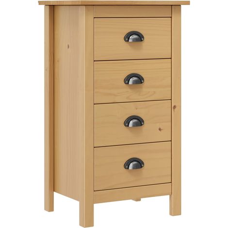 Sideboard Hill 46x35x80 cm Solid Pine Wood vidaXL (1/5)