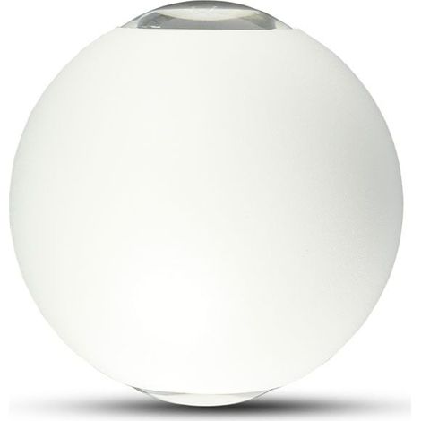 V-TAC 6W Sphärische LED-Wandleuchte Doppelstrahl Weiß Naturweiß IP65 (1/5)