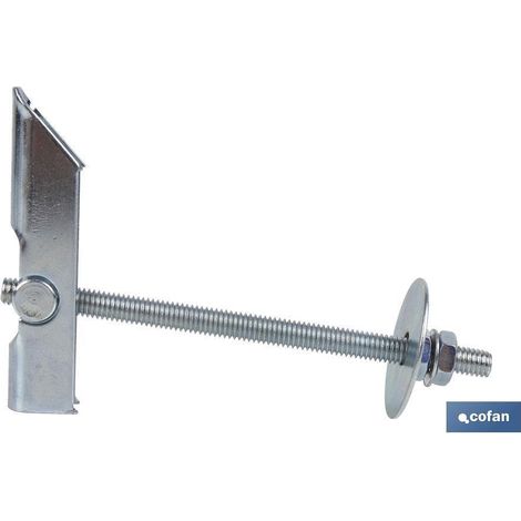 Gancho basculante M-6 con espárrago para fijación de elementos ligeros (1/2)
