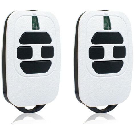 Paquete de 2 transmisores portátiles para puertas de garaje – 433,92 MHz – Compatible con DEA GTI2/4, GT2/4, MIO TR2/4, MIO TR2N/4N – Control remoto de 2 canales