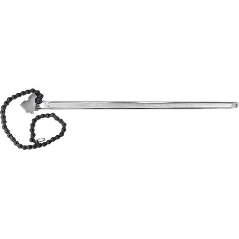 Mophorn Llave de cadena con mango de 610 mm cadena de 560 mm llave para tubos de acero al carbono adecuada para reparación de tanques de gasolina fontanería domestica mantenimiento de vehículos (1/5)