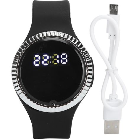 Bracelet Anti-Moustiques Ultrasonique Portable - Répulsif Électronique Extérieur Noir (1/5)