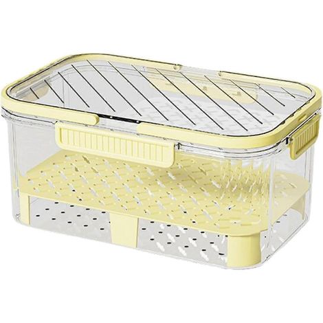 Boîte de conservation pour fruits et légumes, idéale pour le déjeuner ou le goûter. Boîte de rangement portable avec poignée, hermétique et facile à transporter. (1/5)