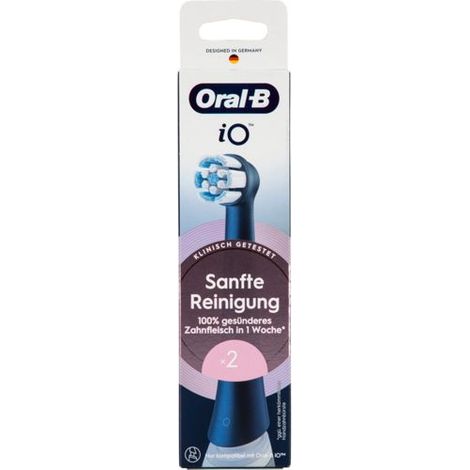 Oral-B iO Aufsteckbürsten Sanfte Reinigung schwarz 2er