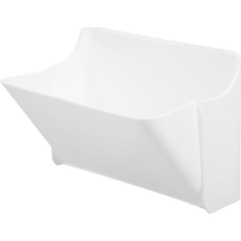 Mensola a muro multifunzionale per riporre accessori da bagno e da cucina.