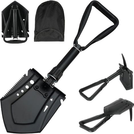 Klappspaten Hochfester Kohlenstoffstahl 58cm Camping Schaufel Outdoor-Wandern (1/5)