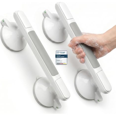 Ventouse de Poignée Douche, Poignée Ventouse (2×Gris) (1/5)