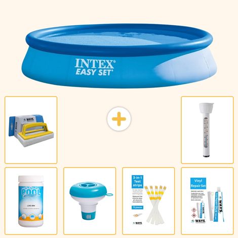 Intex Piscine Easy Set Ronde - 396x84 cm - 7-pièces S21285 (1/5)