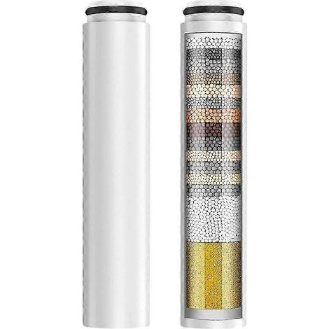 Lot de 2 filtres de rechange pour pommeau de douche à main Cobbe, cartouche filtrante pour adoucisseur d'eau, élimine le chlore (1/5)