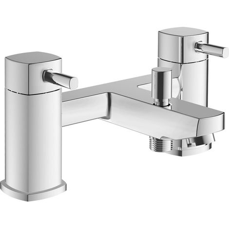 Signature Oscar Bath Shower Mixer Tap with Shower Kit - Chrome (1/2)