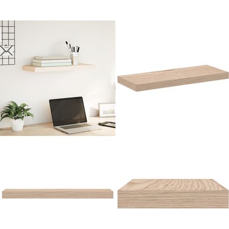 vidaXL Schweberegal 60x23,5x4 cm Holzwerkstoff (1/5)