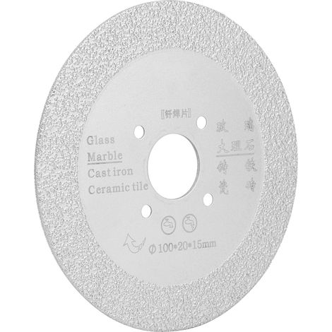 Disque de polissage diamanté pour brasage, coupe et meulage du marbre et de la céramique, 100 x 20 x 15 mm
