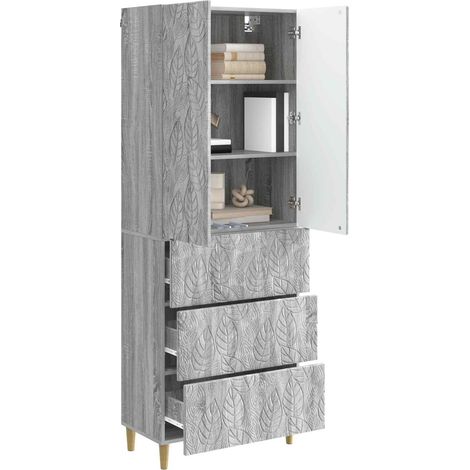 Set di armadi 2 pz Sonoma grigio 66 x 34,5 x 90 cm DAS585811 (1/5)