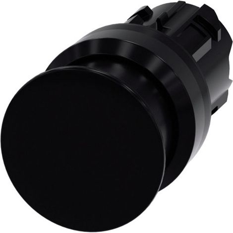 Siemens 3SU10001AD100AA0 3SU1000-1AD10-0AA0 Pilzdrucktaster Frontring Kunststoff Knopf Schwarz   1 S