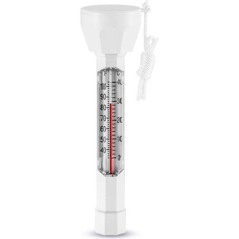 Thermomètre flottant pour piscine, thermomètre de piscine avec corde (type 2), joli thermomètre pour une utilisation intérieure et extérieure afin de mesurer la température de l'eau de la piscine. (1/5)