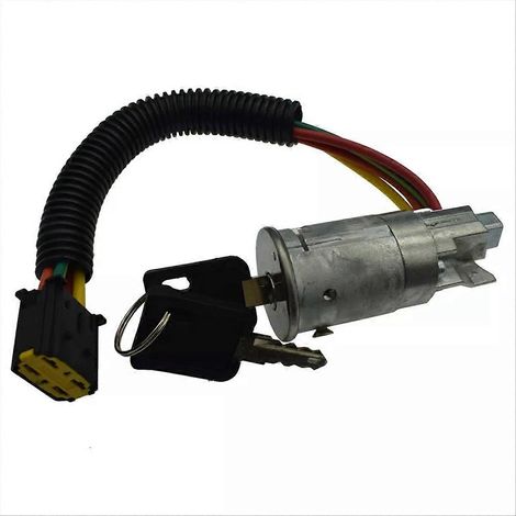 Verrou de contacteur cylindre avec clés pour allumage auto, pièce de rechange moteur, remplacement facile, sécurité fiable (1/5)