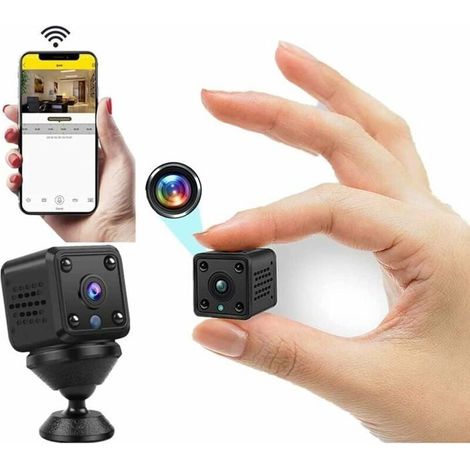 Mini caméra sécurité 4K WiFi – Vision nocturne, détection mouvement – Pour intérieur – Sans fil (1/5)