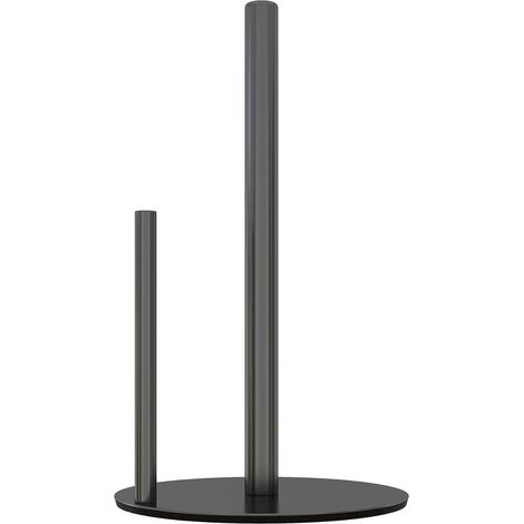 Support Pour Essuie-Tout - Acier Inoxydable Brossé Noir - Base Poids Lourd Anti-Dérapante - Convient Rouleaux Standard Cuisine - 1 Pièce (1/5)
