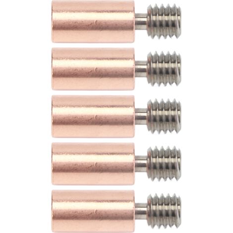 Set mit 5 Bimetall-Kupfer-Heatbreaks aus Titan und Kupfer für Prusa I3 MK3 MK3S 3D-Drucker, Hochleistungs-Ersatz, reibungsloser Extruder (1/5)