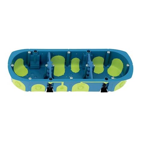 boite encastrement - multimatériaux - bizline rigid box - 3 postes - profondeur 40 mm - bizline 511340
