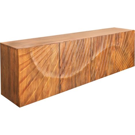 Buffet 180 cm 4 puertas madera tallada natural – Colección SILVA