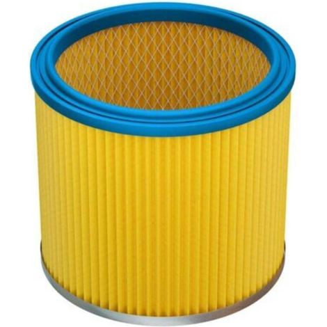 1x filtre plissé compatible avec Aqua Vac 6201 A, 6309 P, 6400 F, 7402 B, 7402 P, 7403 B, 7403 P, 7407 P, 7408 P, 7409 P aspirateur - bleu / jaune