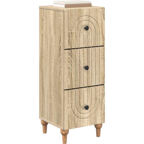 Maison Exclusive - Mobile con Cassetti Rovere Sonoma 33 x 34,5 x 90 cm