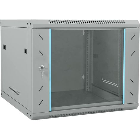 vidaXL Armadietto di rete Grigio 60 x 60 x 50 cm Acciaio