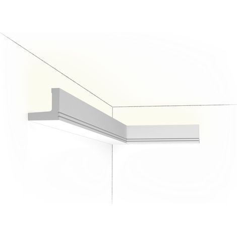 C361 Corniche indirekte Beleuchtung aus Polyurethan Orac Decor Luxxus - 5x5cm (h x p) pro Stück (1/5)