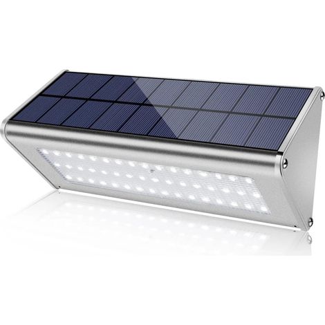 Projecteurs LED d'extérieur, Lampe Solaire À 48 LED En Allia D'aluminium, 4500mAh, Étanche, For L'extérieur, Avec Capteur De Mouvement, Radar, Applicable Dans Un Porche Et Un Jardin pour cour, parking (1/5)