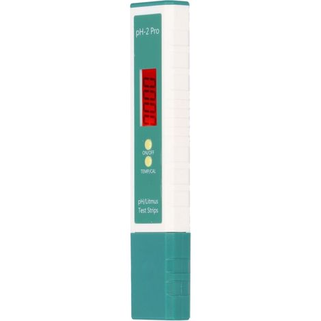 Digitaler pH-Tester in Stiftform mit Teststreifen und Thermometer für Trinkwasser in Schwimmbädern (1/5)