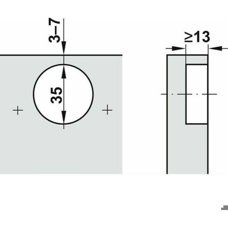 Charnière - Clip Top Blumotion - Angle D'ouverture 110 Degres - Pour Meubles De Cuisine Et Salle De Bain - 1 Piece (1/4)