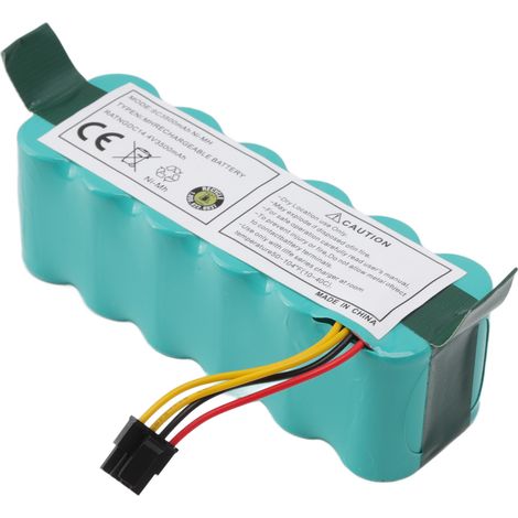 Ortviai Batterie NiMH 3500 mAh + 4 brosses latérales + 2 filtres pour robot aspirateur ECOVACS CR120/CR121/CR540 (1/4)