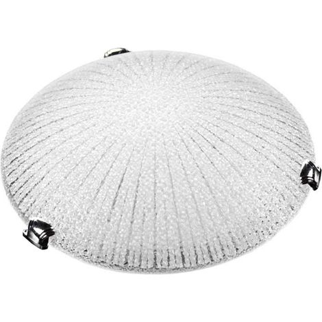 LIGHT PLAFONIERA IN VETRO TONDA DA 40 CM IN COLORE BIANCO (1/2)