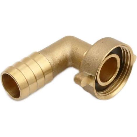 Winkelverschraubung messing flach dichtend 3/4'' x 1'' Schlauchverschraubung abgewinkelt