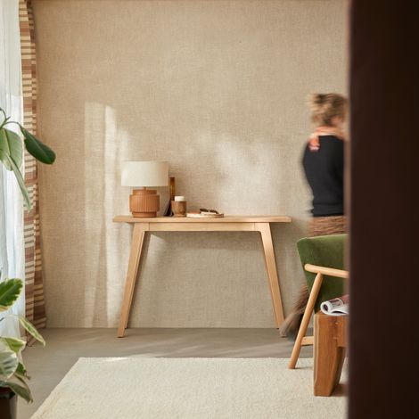 Console en bois de chêne massif Esmée (1/5)
