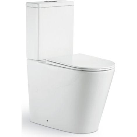 Pack Inodoro completo movilidad reducida rimless blanco con tapa amortiguada UF