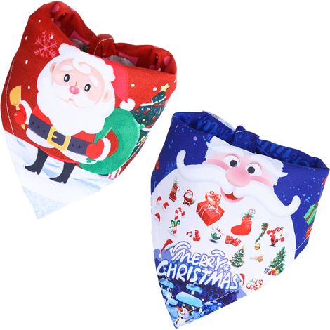 Bandana Pour Chien - Écharpe Triangulaire Pour Animal De Compagnie - Idéal Fêtes De Fin D Année - Taille Unique (1/5)