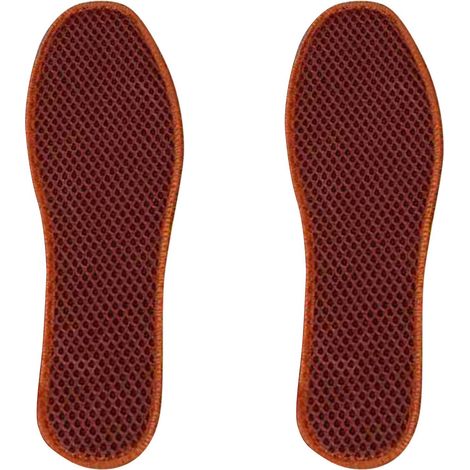 Semelles en maille déodorantes au charbon de bambou, respirantes, anti-transpiration pour chaussures homme/femme, beige 38 (1/5)